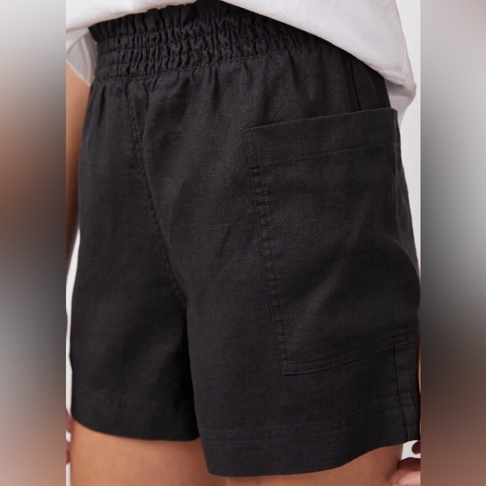 Rails Women's Size XS Black Summer Shorts 100% Linen Pockets $128 Casual - Picture 5 of 11